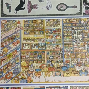 Cute Shopping Mall Scene Sticker